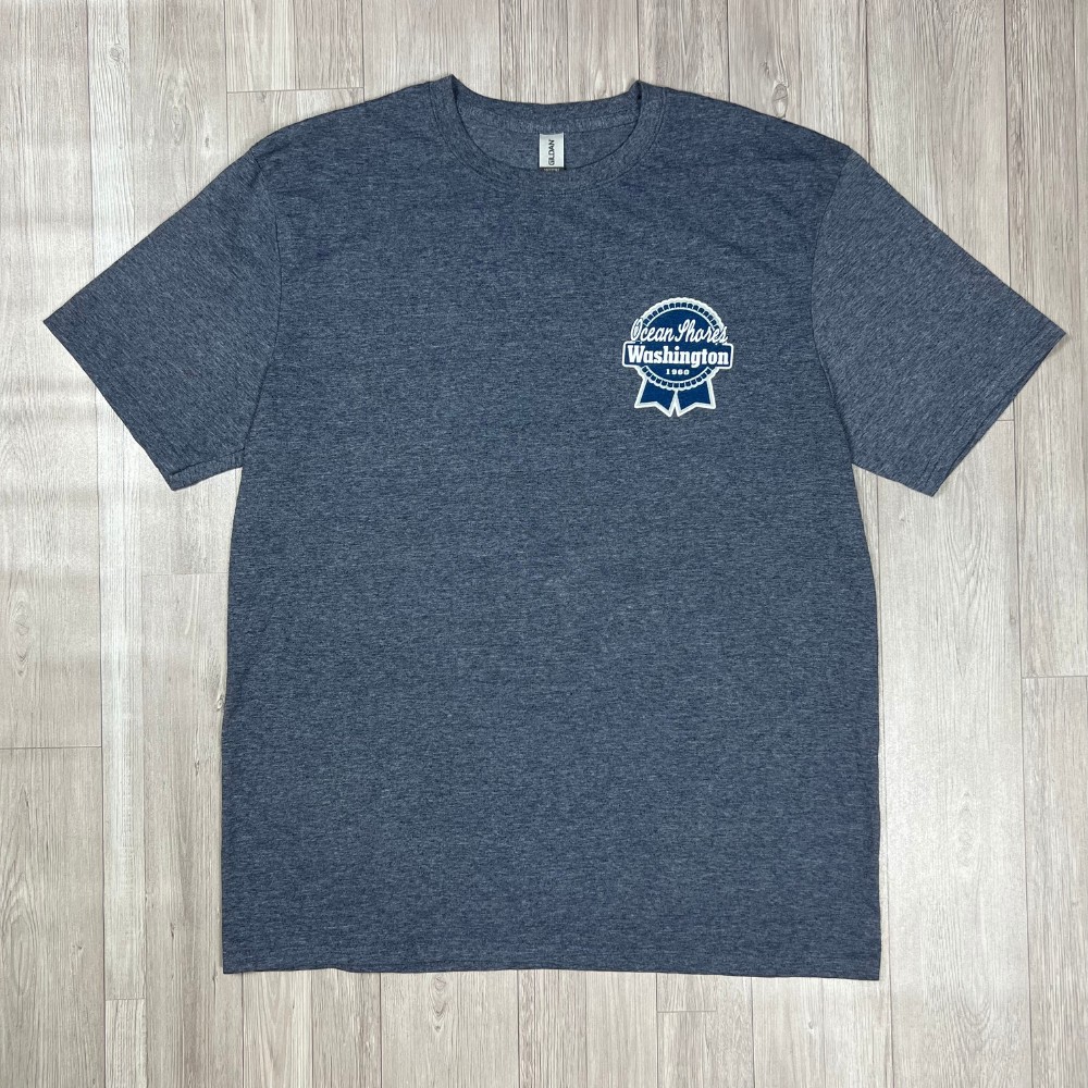 Size L - Gildan Soft Style Brand - Ocean Phores Washington 1960 Vintage T-Shirt (LxW: 29x22 in)