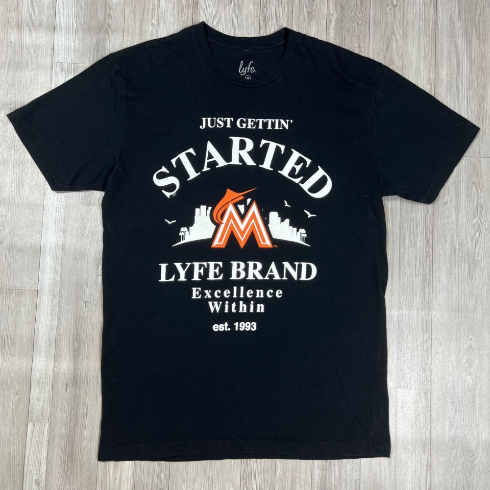 Size M - Lyfe Brand - Just Gettin' Started Vintage T-Shirt (LxW: 28x19 in)